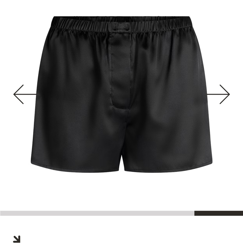 Skims silk boxer - onyx